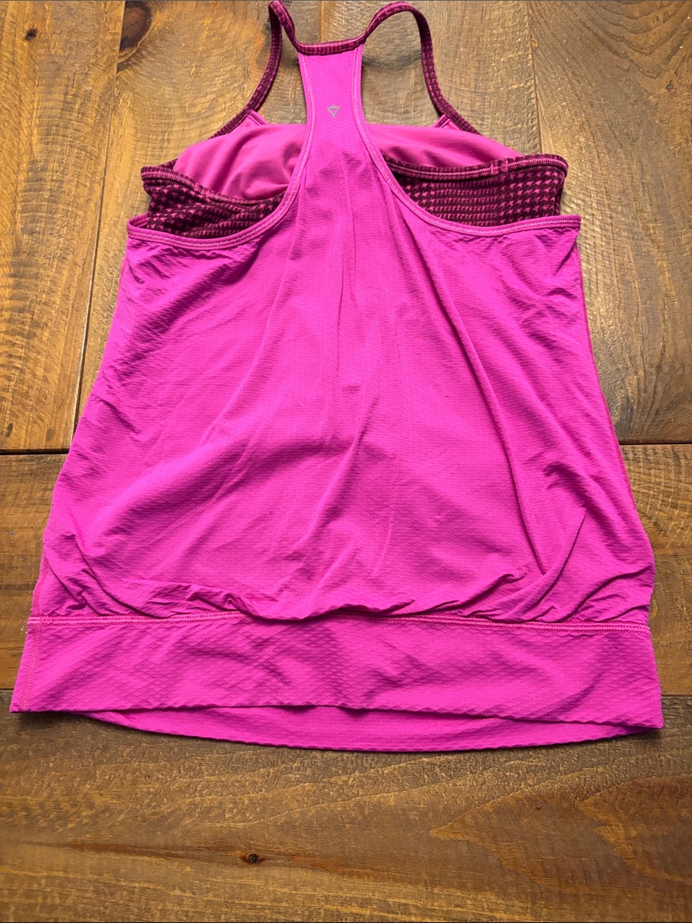 Girls' Fuchsia Tank Top with Racerback - Picture 2 of 3